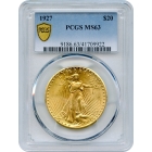 1927 $20 Saint Gaudens Double Eagle PCGS MS63