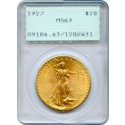 1927 $20 Saint Gaudens Double Eagle PCGS MS63 - PQ and in 1st gen holder!