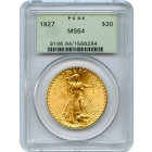 1927 $20 Saint Gaudens Double Eagle PCGS MS64