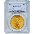 1927 $20 Saint Gaudens Double Eagle PCGS MS65