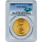 1927 $20 Saint Gaudens Double Eagle PCGS MS65 (CAC)