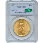 1927 $20 Saint Gaudens Double Eagle PCGS MS65 (CAC)