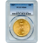 1927 $20 Saint Gaudens Double Eagle PCGS MS66