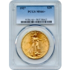 1927 $20 Saint Gaudens Double Eagle PCGS MS66+