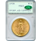 1928 $20 Saint Gaudens Double Eagle PCGS MS62 (CAC)
