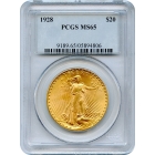 1928 $20 Saint Gaudens Double Eagle PCGS MS65