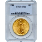 1928 $20 Saint Gaudens Double Eagle PCGS MS66