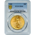 1928 $20 Saint Gaudens Double Eagle PCGS MS66