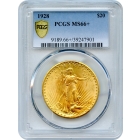 1928 $20 Saint Gaudens Double Eagle PCGS MS66+