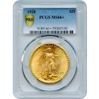 1928 $20 Saint Gaudens Double Eagle PCGS MS66+