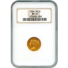1929 $2.50 Indian Head Quarter Eagle NGC MS61