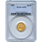 1929 $2.50 Indian Head Quarter Eagle PCGS AU55