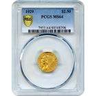 1929 $2.50 Indian Head Quarter Eagle PCGS MS64