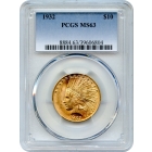 1932 $10 Indian Head Eagle PCGS MS63