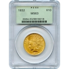 1932 $10 Indian Head Eagle PCGS MS63