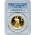 1988-W $50 Gold American Eagle 1oz PCGS PR70DCAM