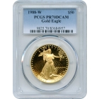 1988-W $50 Gold American Eagle 1oz PCGS PR70DCAM