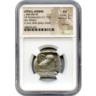 Ancient Greece - 440-404 BCE Attica, Athens Owl AR Tetradrachm NGC AU Full Crest