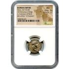 Ancient Rome -  54-68 AD Nero AR Denarius NGC AU