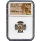 Ancient Rome -  98-117 AD Trajan AR Denarius NGC Choice AU Fine Style