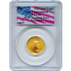 2001 G$10 Gold American Eagle, 9-11-01 WTC PCGS Gem Unc. Ex. NYC World Trade Center 