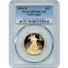 2010-W $25 Gold American Eagle 1/2oz PCGS PR70DCAM