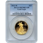 2013-W $25 Gold American Eagle 1/2oz PCGS PR70DCAM