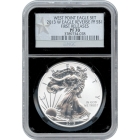 2013-W S$1 Silver American Eagle 1oz NGC PF70 Reverse Proof - First Releases Mint Set (1) of (2)