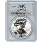 2013-W S$1 Silver American Eagle 1oz PCGS PR70 Reverse Proof - First Strike Mint Set (1) of (2)