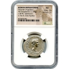 Ancient Rome -   28 BC Augustus (Octavian) AR Cistophorus NGC AU