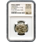 Ancient Greece - 440-404 BCE Attica, Athens Owl AR Tetradrachm NGC Choice AU* (STAR)