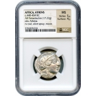 Ancient Greece - 440-404 BCE Attica, Athens Owl AR Tetradrachm NGC MS