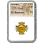 Ancient Rome -  69-79 AD Vespasian AV Aureus NGC Ch XF Ex. Huntington (1895) Boscoreale Hoard 