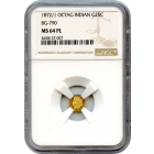 BG- 790, 1872/1 California Fractional Gold 25C, Indian Octagonal NGC MS64 Prooflike R3