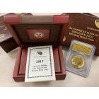 2013-W $50 Gold American Buffalo, Reverse Proof PCGS PR70 Gold Foil First Strike w/box & COA