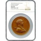Indian Peace Medal - 1837 Martin Van Buren,  J-IP-17 Second Reverse AE 76mm NGC MS64