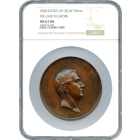 Indian Peace Medal - 1850 Millard Fillmore,  J-IP-30 AE 76mm NGC MS63