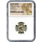 Ancient Rome -  14-37 AD Tiberius AR Denarius NGC Choice AU 