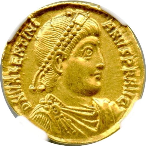 ローマ帝国Valentinian I AD 364年-375年ÆヌムスNGC認定 - コレクション