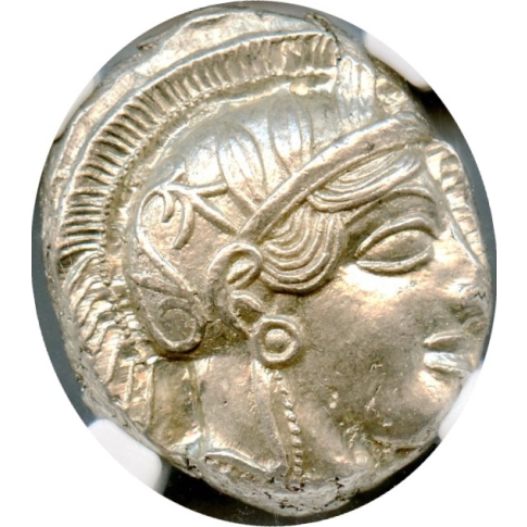 Ancient Greece - 440-404 BCE Attica, Athens Owl AR Tetradrachm NGC MS