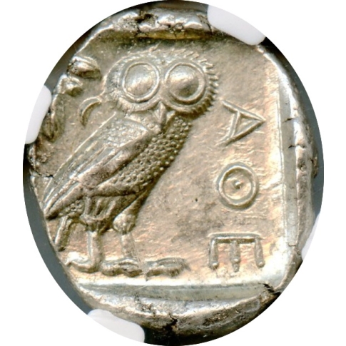 Ancient Greece - 440-404 BCE Attica, Athens Owl AR Tetradrachm NGC MS