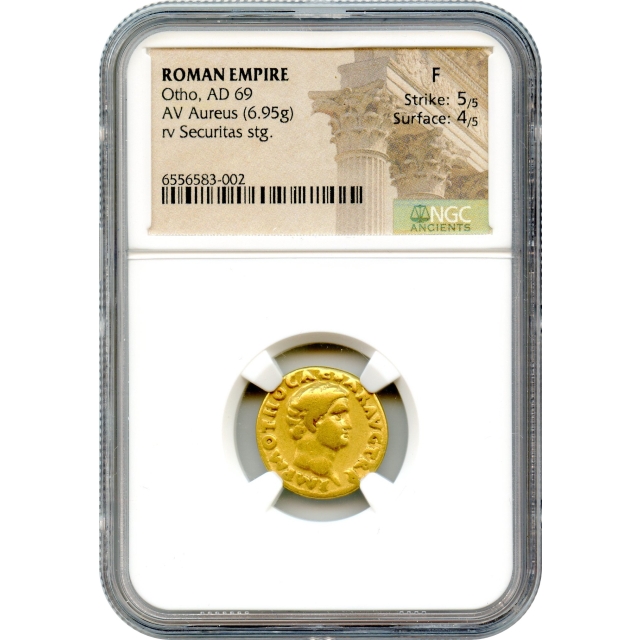 Ancient Rome - 69 CE Otho AV Aureus NGC Fine