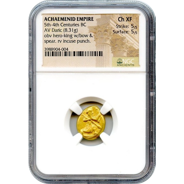 Ancient Archaic Period - 420-375 BC Achaemenid Persian Empire AV Daric NGC Ch XF
