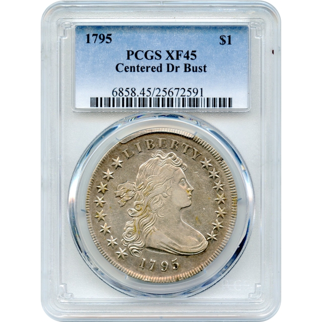 1795 $1 Draped Bust Dollar, Centered Bust PCGS XF45