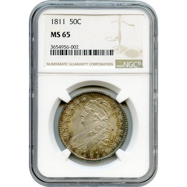 1811 50C Capped Bust Half Dollar NGC MS65