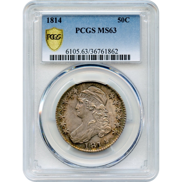 1814 50C Capped Bust Half Dollar PCGS MS63