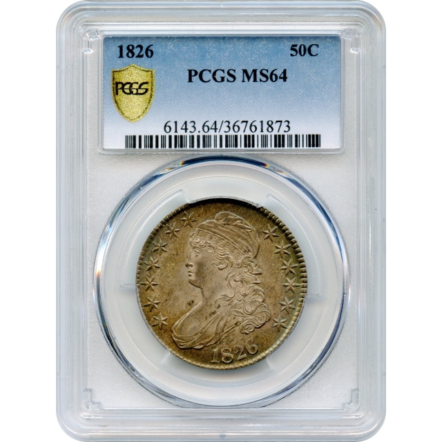 1826 50C Capped Bust Half Dollar PCGS MS64