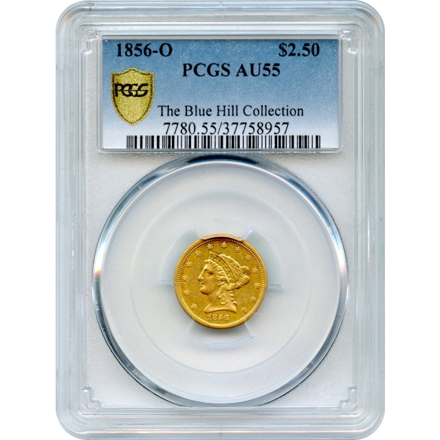 1856-O $2.50 Liberty Head Quarter Eagle PCGS AU55