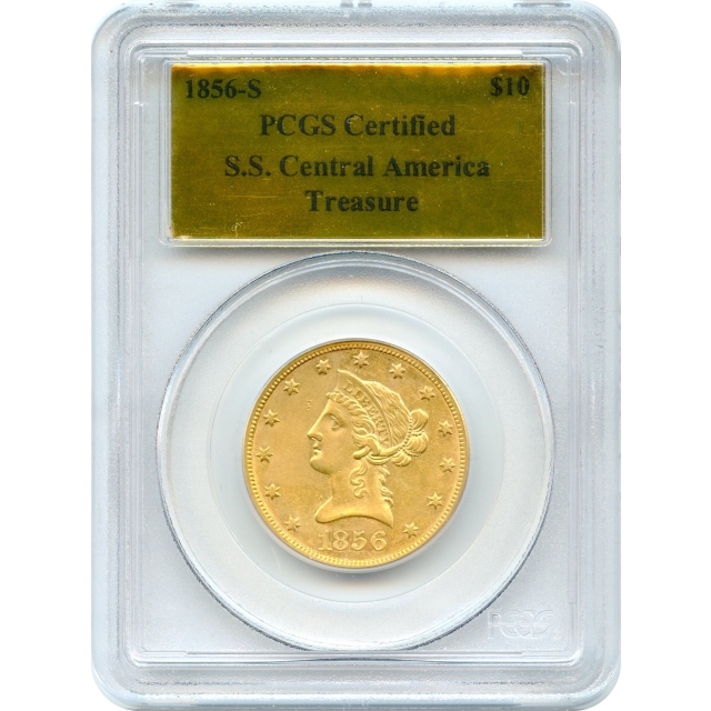 1856-S $10 Liberty Head Eagle PCGS Ex.SS Central America 