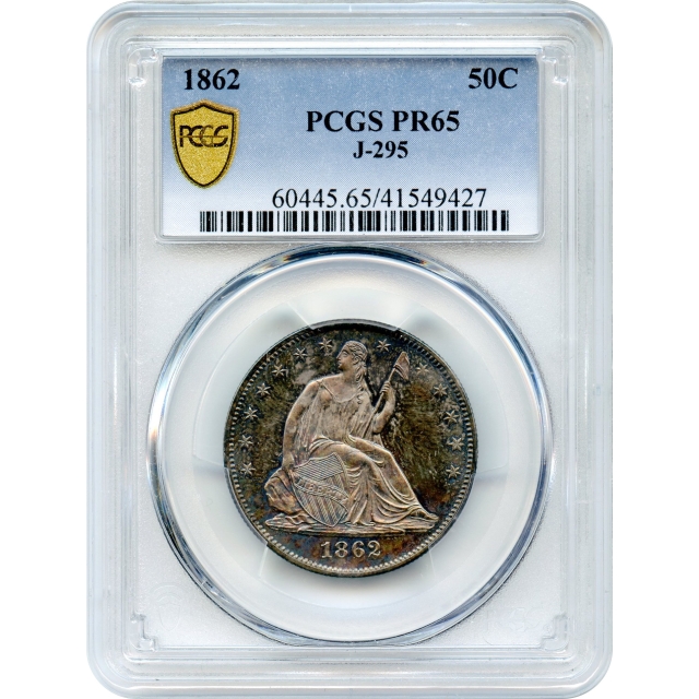 1862 50C Liberty Seated Half Dollar Pattern, J-295 PCGS PR65 - Finest Known R-5